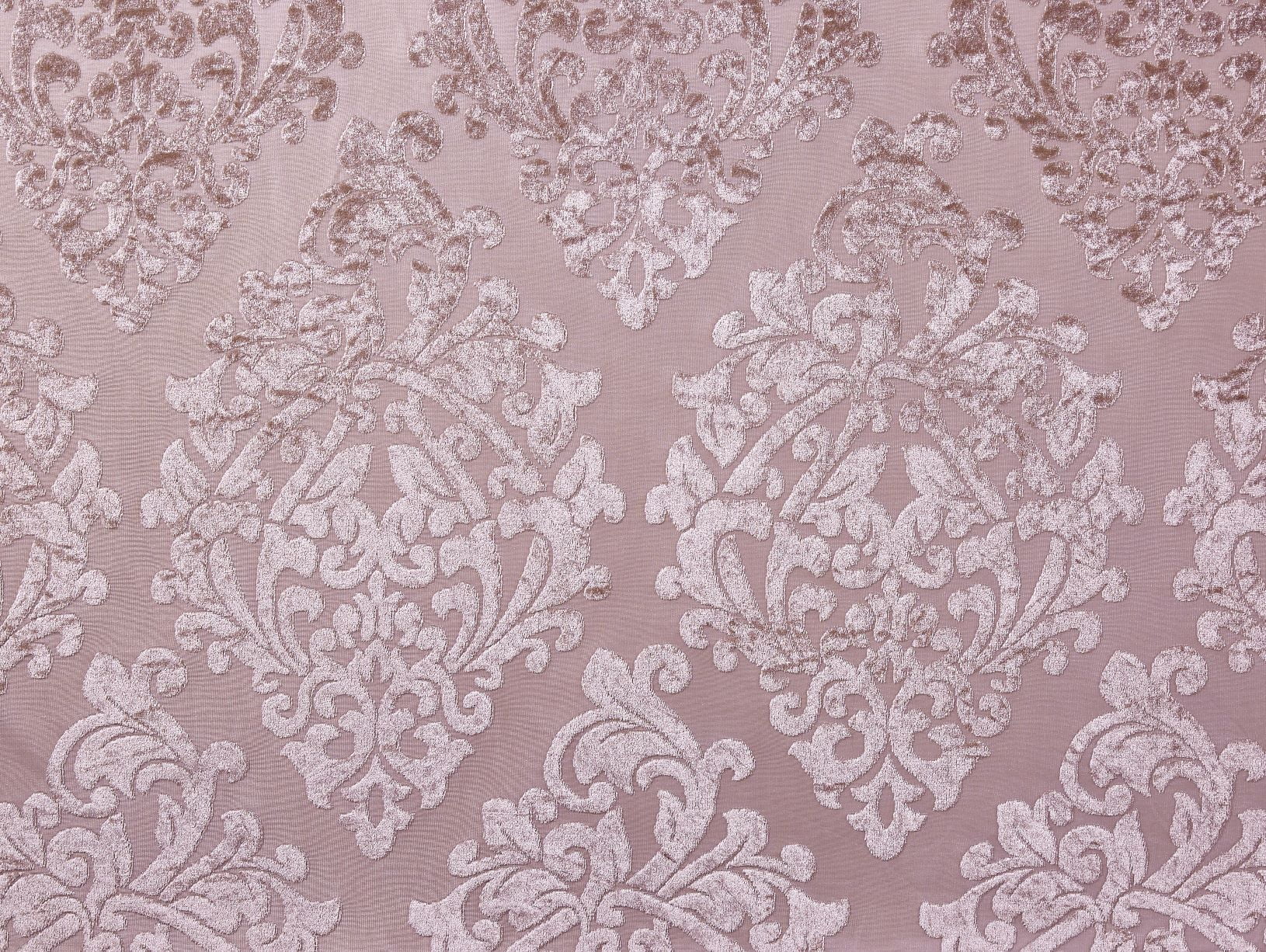 Mainstays Velvet Sheer Damask Burnout Single Curtain Panel