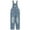 Blue-2225, variant on Girls Washed Distressed Denim Ripped Cotton Jean Overalls,Light Blue,5-6 Years