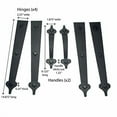 thumbnail image 5 of Household Essentials Hinge-It Magnetic Decorative Garage Door Accents, Black, 5 of 5