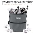 thumbnail image 2 of HOTOR Car Trash Can with Lid, Leak-Proof Car Garbage Can with Mesh Pockets, Car Accessories, 2 Gallons, Gray, 2 of 6