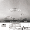 thumbnail image 4 of Elan Lighting Annette Round LED Pendant in Chrome, 4 of 8