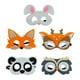 thumbnail image 1 of KAKOWELY 5 máscaras de fieltro de animales para fiestas, máscaras de animales para niños, máscaras de animales para fiestas, 1 of 5