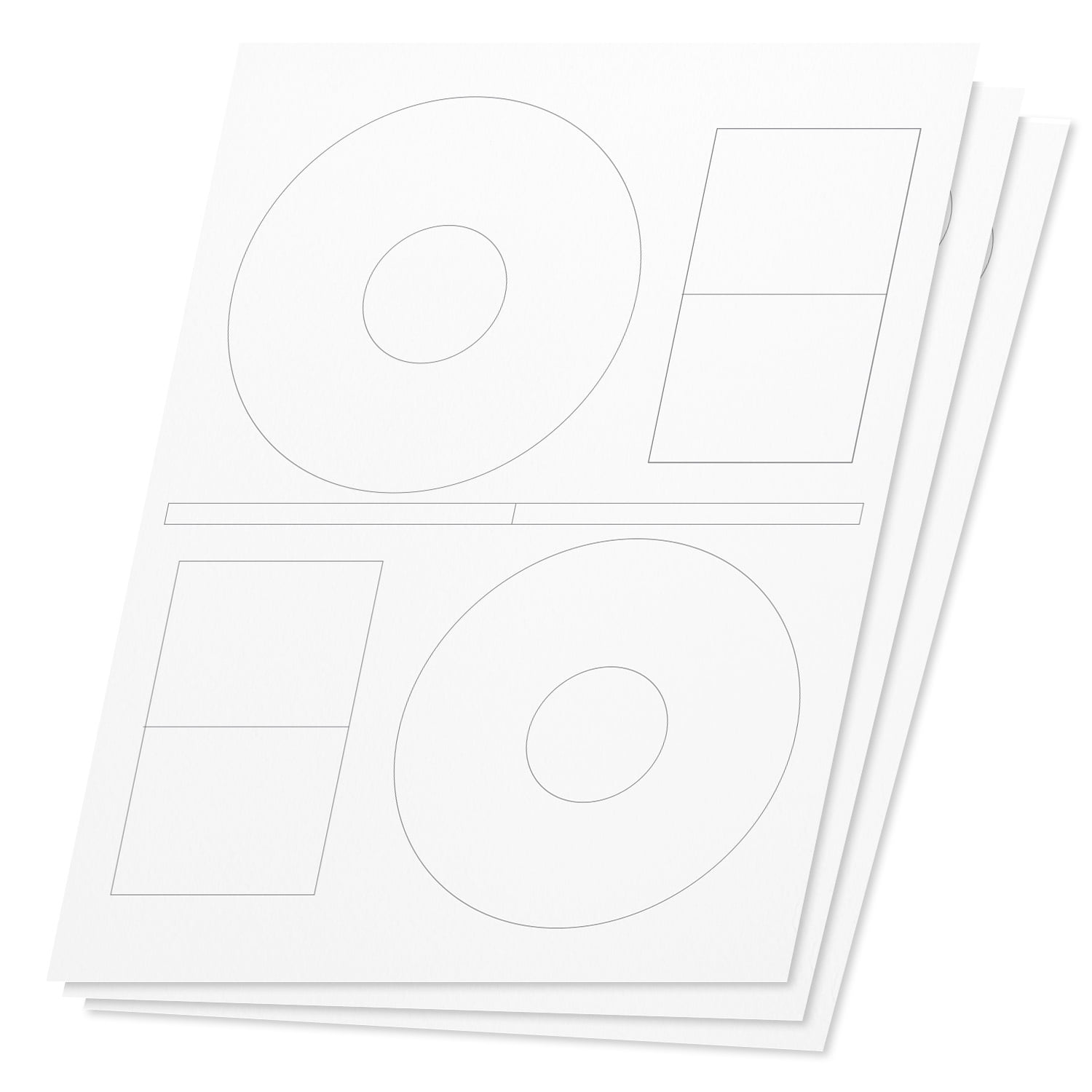 CD Stomper Pro Label Refills 100 Die Cut Adhesive Labels for Cd-r Users for sale online 