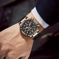 thumbnail image 3 of Business Men Watches (Chronograph/Waterproof/Luminous/Calendar/24 Hours) Big Face Stainless Steel Band Watches for Men, 3 of 6