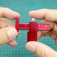 thumbnail image 3 of 2X Modèle Règle de Traçage Équidistante Parallèle Crée des Outils de Construction Isométriques, 2 x Traçage Isométrique, Rouge, 3 of 6