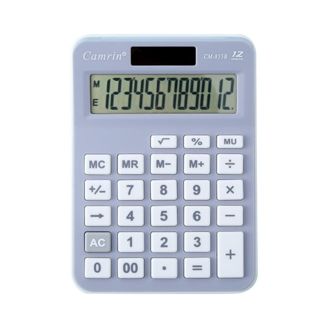 Calculadoras Pantalla Grande Calculadora Científica Pantalla Grande de 12 Dígitos Y Botones Pantalla Lcd Grande Clara Ideal para la Escuela de Oficina Calculadora de Uso Doméstico Y Empresarial para L