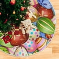 thumbnail image 5 of Coolnut Easter Eggs Christmas Tree Skirt 48", Easter Tree Skirt Double Layers Polyester Easter Tree Skirt for Easter Holiday Party Decoration, 5 of 6