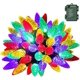thumbnail image 2 of Guirnalda de luces de fresa, 50 LED, 5 m, multicolor, para árbol de Navidad, para jardín, sala, decoración de fiestas navideñas., 2 of 5