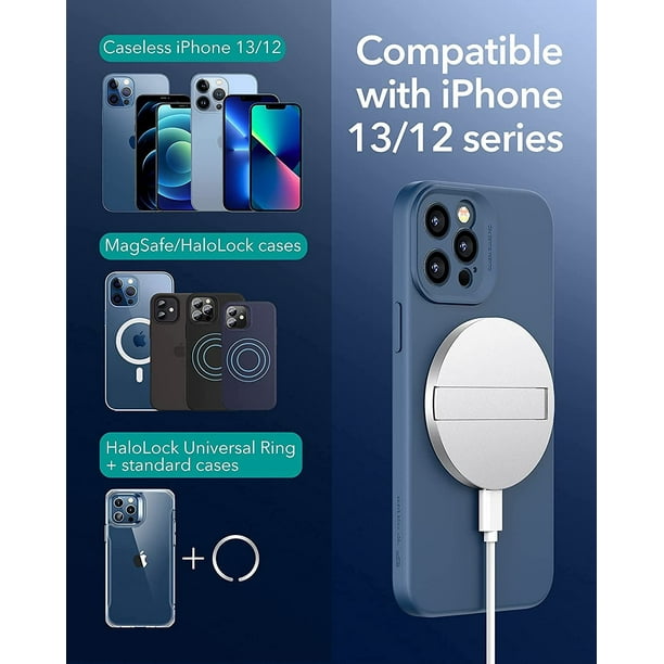 ESR HaloLock Kickstand Wireless Charger, cargador compatible con MagSa