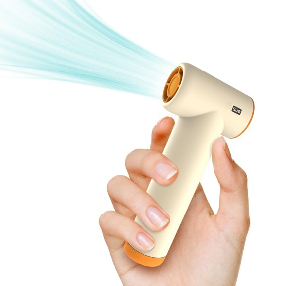 Handheld Portable Turbo Fan, 85000RPM Super High-speed Fan with 4-speed, 4000mAh, USB-C Rechargeable Personal Battery Operated, Mini Small Pocket Design for Travel/Outdoor/Vacation/Concert/Gift, Pink