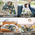 thumbnail image 2 of Yayeee Throw Blanket for Couch Soft Warm 60" x 80" Sofa Chair Bed Decoration, White Shelf, 2 of 7