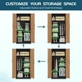 thumbnail image 2 of MIIIKO 72'' Wardrobe Closet with Hanging Rod, Metal Storage Locker with Lockable Door, Freestanding Clothing Coat Armoires for Office, Home, Employee,Gym, 2 of 7