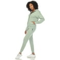 thumbnail image 2 of White Mark Women's Two Piece Fleece Sweatsuit Set, 2 of 6
