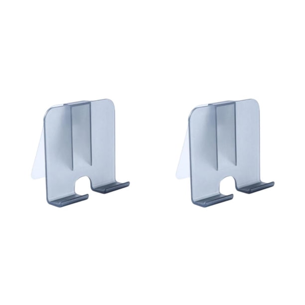 Soporte para teléfono Wosthever Estante de baño Autoadhesivo Negro 2piezas