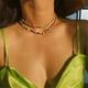 thumbnail image 4 of Popular collar de cuentas de arroz Set Comercio Personalidad Joyería Moda Doble Capa Letras, 4 of 6