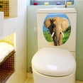 thumbnail image 2 of Etiqueta engomada de pared del vinilo del estilo del asiento del inodoro, arte DIY, calcomanías del cuarto de baño, decoración Baoblaze Aseo etiqueta engomada desprendible, 2 of 4