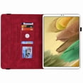 thumbnail image 3 of Dteck Galaxy Tab A7 Lite 8.7 2021 Book Folio Case, Multi-Viewing Angels Embossed Butterfly Florial Stand Case with Elastic Band for Samsung Galaxy Tab A7 Lite 8.7 (2021) SM-T220/T225, Red, 3 of 3
