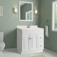 thumbnail image 3 of Design House Cultured Marble Vanity Top 31 Inch, White on White ?  , 552802, 3 of 4