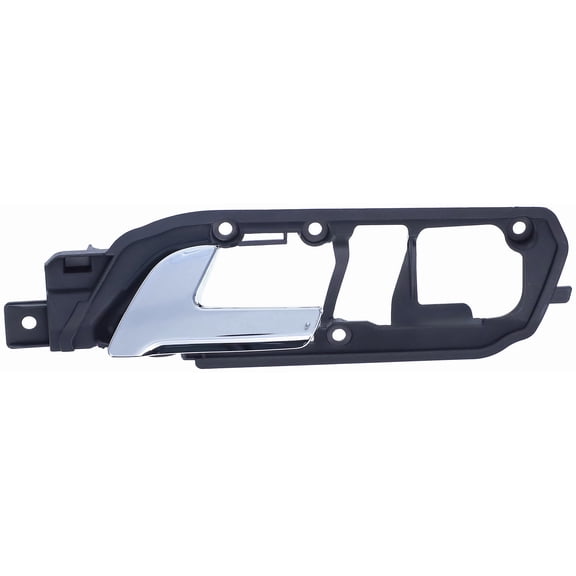 Dorman 15782 Front Driver Side Interior Door Handle for Specific Volkswagen Models, Black; Chrome