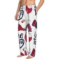 thumbnail image 2 of Bingfone Red Wine Glass Bottle Mens All Over Print Sleep Pajama Pants-Medium, 2 of 9