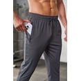 thumbnail image 2 of sogami Men's Joggers with Zipper Pockets Elastic Waist Sweatpants Athletic Pants for Jogging,Running, 2 of 8