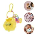 thumbnail image 3 of Unique Bargains 1 Pc Fashion Cartoon Chain Coal Ball Handbag Charm Bag Accessories Yellow, 3 of 5
