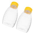 thumbnail image 1 of HOOWIFFY 2Pcs Honey Pourer Dispenser Honey Bottles Transparent PET Controlled Dispensing Picnics, 1 of 6