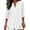 White, variant on YVNAURA Womens Loose Fit Summer Shirt Breathable Cotton Linen Top Short Sleeve V Neck Blouse Casual Everyday Essential Tops Beach Vacation Work Office Wear, Black,L
