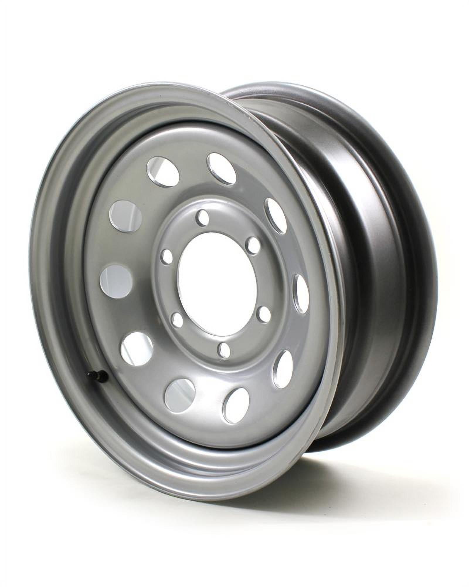 15X6 6Lug on 5.5" Silver Mod Trailer Wheel Dexstar