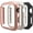 Black/Rose Gold/Starlight, variant on 3 Pack for Apple Watch Case 41/40/44/45mm Series 8 Series 7, Hard PC Bumper Case Cover Frame [No Screen Protector] for iWatch Accessories