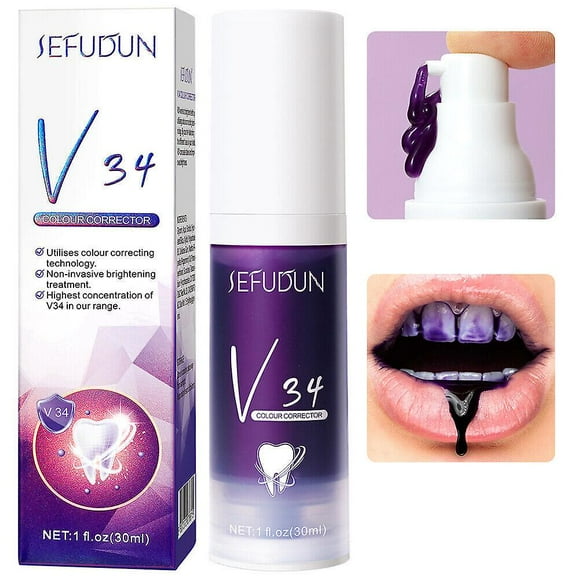 V34 Corrector Teeth Whitening Tooth Paste Enamel Care Dental Repair