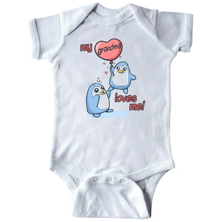 

Inktastic My Grandma Loves Me Gift Baby Boy or Baby Girl Bodysuit