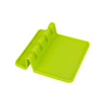 thumbnail image 3 of Reposacucharas para estufa con almohadilla antigoteo resistente al calor, soporte para utensilios y soporte para cucharas gratis, color verde, 3 of 4