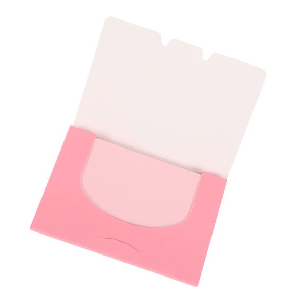OULII 100Pcs Oil Absorbing Paper Sheet Pink for Face Cleaning with No Powder Residue