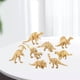 thumbnail image 3 of de salvajes s prehistóricos de oro para miniatura de acción de niñas aprendiendo juguetes de apoyo 8pcs Hugo Estatua de los dinosaurios, 3 of 10