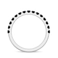 thumbnail image 3 of Black Spinel Eternity Band Ring for Women White Gold Plated Solid 925 Sterling Silver Stackable Ring Unique Anniversary Promise Ring Jewelry Gift for Her Ring Size 8, 3 of 4
