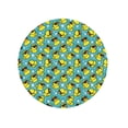 thumbnail image 7 of Circular Drink Coasters Set Yellow Duck Sunglasses Teal Blue Beautiful Home Decor Diatomite Heat-Resistant Diatomite Protect Table Countertop, 7 of 7