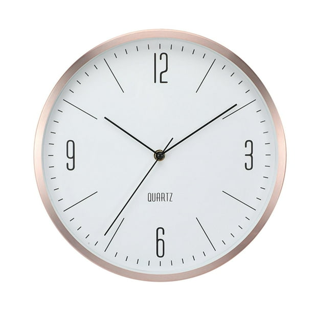 Reloj de pared elegante reloj de grande con bateria silenciosa relojes colgantes de pared de 12 para decoracion de dormitorio de Dorado champagne Macarena Reloj de pared Walmart en linea