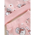 thumbnail image 6 of Baby Girls Pants Outfits Toddler Christmas Snowman Print Round Neck Sweatshirt and Pants Set, 6 of 8