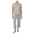 thumbnail image 3 of Secret Treasures Women's and Women's plus Traditional Short Sleeve Notch Collar Knit PJ, 3 of 7