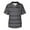 Gray, variant on Xfvqtps V-Neck Stripe Scrubs Tops for Women Plus Size Soft Stretch Wrinkle-Resist Medical Nursing Uniform with 2 Pockets Comfortable Lightweight Short Sleeves Casual Working Uniform Black