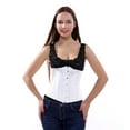 thumbnail image 4 of Gupgi Women Underbust Corset Bustier Workout Shape Body Belt Slimming Shaper, 4 of 5
