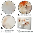 thumbnail image 3 of Designart "Delicate Abstraction Of Minimalist Orchid Blossoms I" Orchids Floater Framed Canvas Art Print, 3 of 5