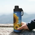 thumbnail image 7 of Logiee Sky Golden Sunflower Field Print Water Bottle,18oz Sports Insulated Kettle for Cycling Gym Basketball Outdoor, Suitable as a Present, 7 of 7