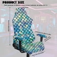 thumbnail image 2 of Whosucclay Mermaid Scale Print Gaming Chair Covers, Stretchable Computer Chair Slipcovers Cover Stretchable Elastic Machine Washable of Computer Game Office Chairs Cover, 2 of 8