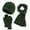Green, variant on Pavied Beanie Winter Hats Women&Men Autumn Winter Warm Cute Wool Hat Scarf Gloves Three Pieces Winter Snow Knit Cap Screen Mittens Scarves Sets Ear Warmers Green One Size