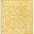 thumbnail image 6 of JONATHAN Y SANTA MONICA 5' Square Area Rug, Tela Bohemian Textured Weave Floral - Yellow/Cream, SMB100E-5SQ, 6 of 7