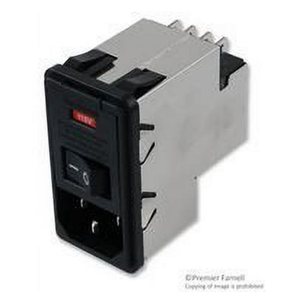 TE CONNECTIVITY/CORCOM PS0SXSSXB Connector, Power Entry, RCPT, 10A, 250VAC