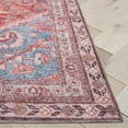 thumbnail image 5 of SAFAVIEH Vintage Serapi Carlene Medallion Machine Washable Area Rug, Red/Blue, 9' x 12', 5 of 12