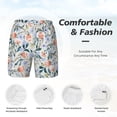 thumbnail image 6 of Picia Watercolor Wildflowers 1 pattern Mens Swim Trunks with Compression Liner Stretch Beach Shorts Quick Dry with Zipper Pockets No-Chafing Board Shorts-X-Large, 6 of 9